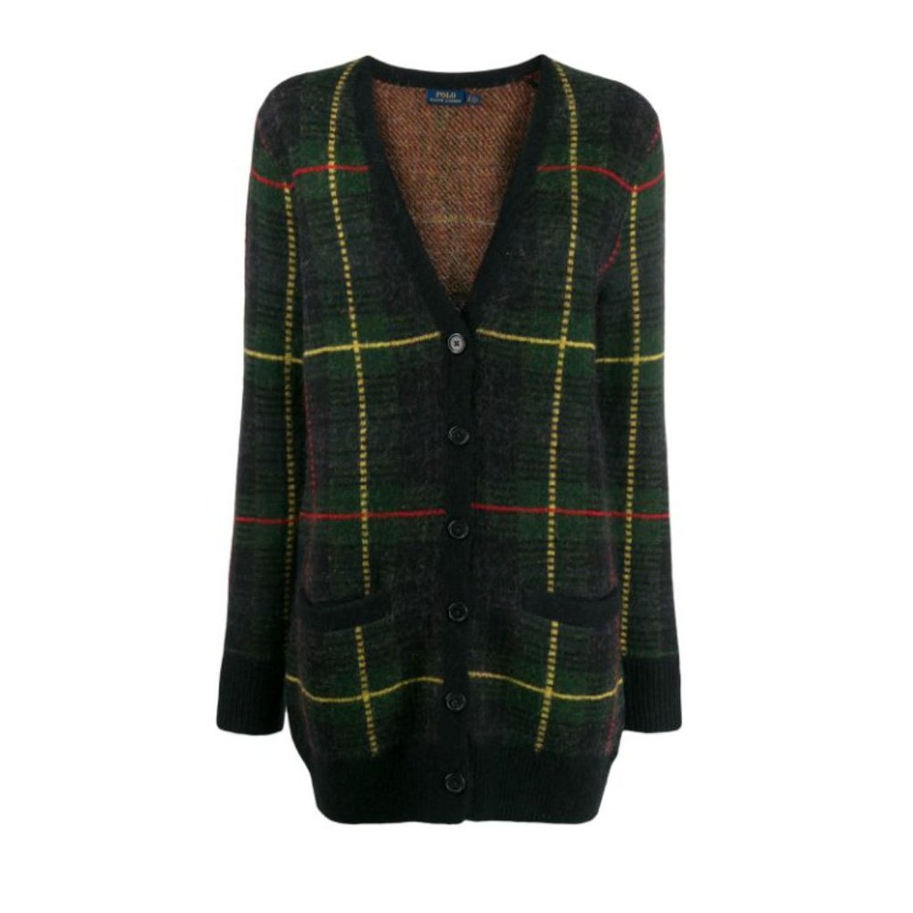Polo Ralph Lauren Tartan Wool Blend Cardigan (NWT)